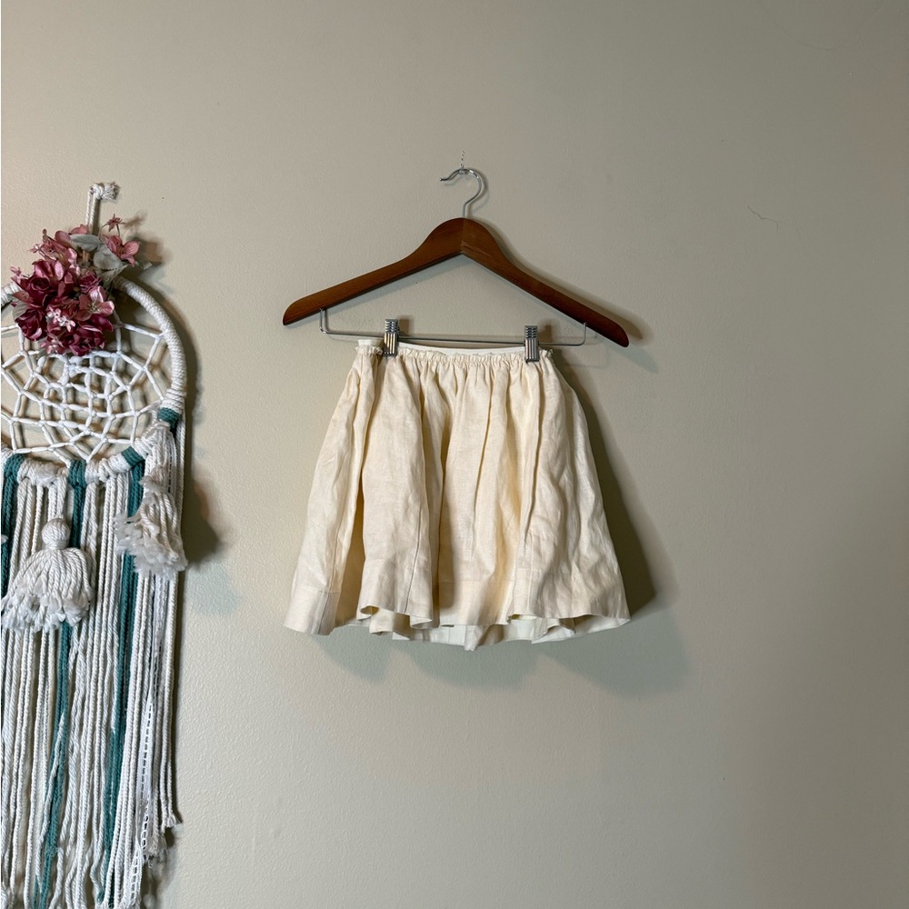 Reformation Evy Linen Mini Skirt Size 2 - Picture 3 of 6
